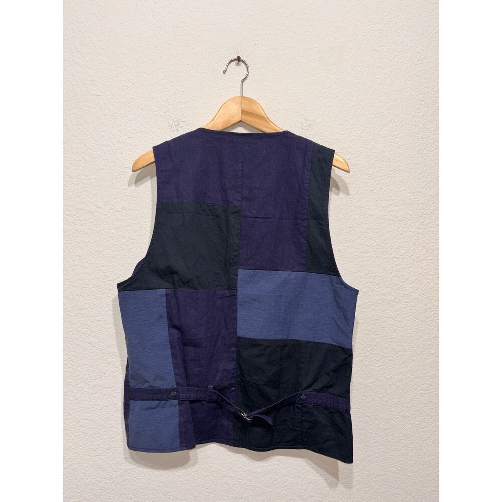 Initial Unusual Experience Linen Patchwork Vest S… - image 4